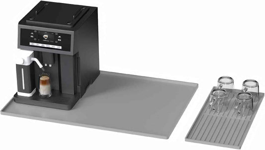 Silicone Coffee Pad, 24-inch x 16-inch Mat, with Removable Baking Tray, Fits Coffee Machines and Baking Sheets