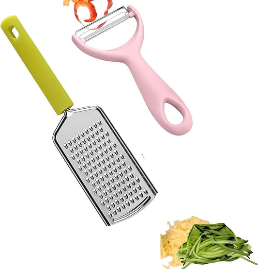 Apple Peeler:Pear Fruit Vegetable Peeler,Manual peeler for Peeling Apples, Pears, Cucumber;Garlic Carrot Potato Cheese Zester Grater, Essential Kitchen Tool(2-Pack) (pink)