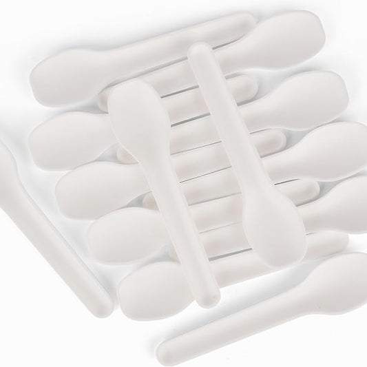 200 Count Compostable Spoons, 4.3 Inch Biodegradable Plant Fiber Disposable Cutlery, Eco Friendly, Home Compostable, Bulk Pack for Parties, Catering, Coffee, Desserts & Everyday Use